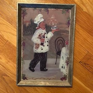 Chef Silver Ascents Hanging Art 12 1/2”